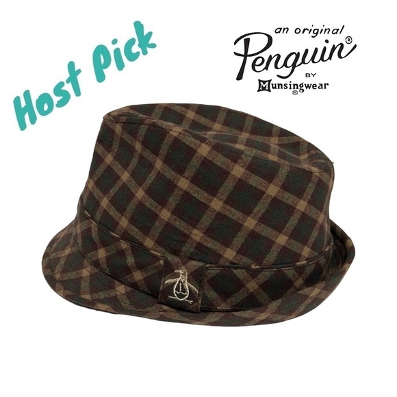 Original Penguin Plaid Fedora Hat - Picture 11 of 11